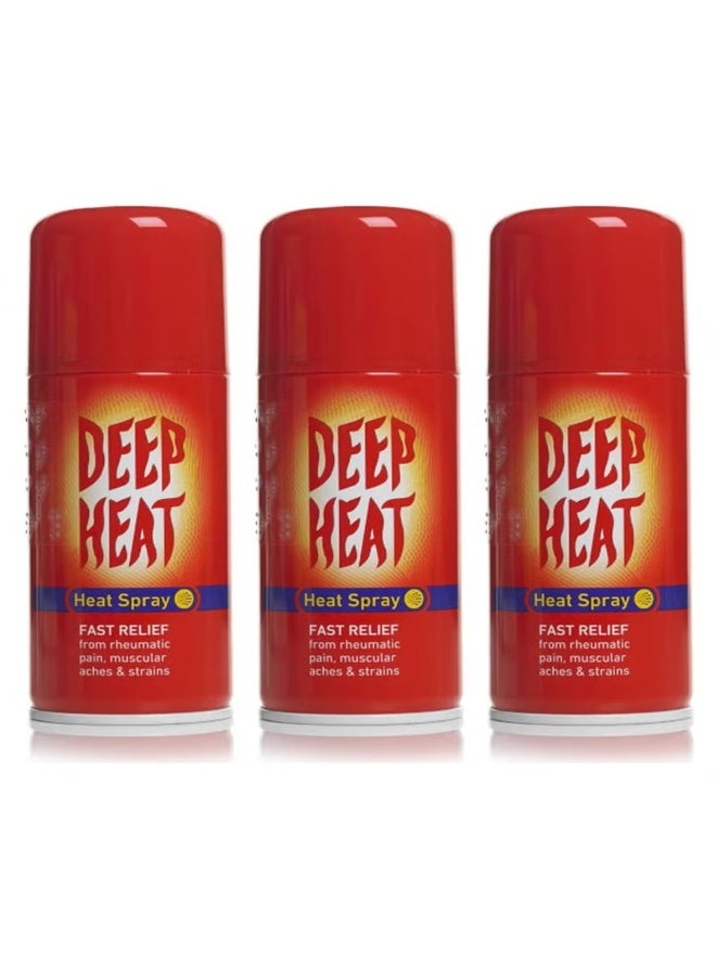 Deep Heat Fast Relief Spray - (3 X 150)ml - Image 1